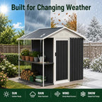 6x4 FT Outdoor Storage Shed - Image 7