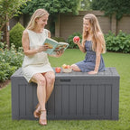 Flamaker Internal 120 Gallon Deck Box Waterproof, Large Outdoor Storage Box - Image 7