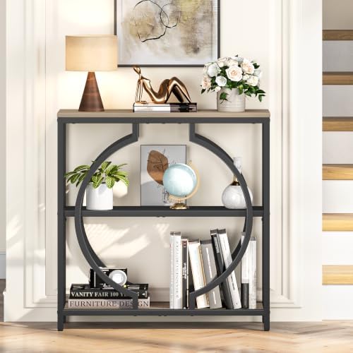 Snughome Entryway Table with 3 Tier Storage Shelves, Narrow Console Table - Image 6