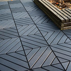 Plastic Interlocking Deck Tiles, 44 Pack Patio Deck Tiles, Patio Floor Decking - Image 6