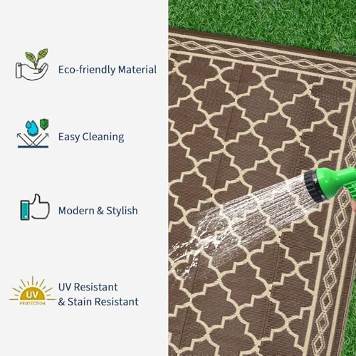 GarveeLife 10x20 Outdoor Rug Waterproof - Image 4