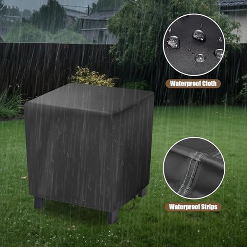 Small Outdoor Side Table Cover 17x13x16in Waterproof - Image 3