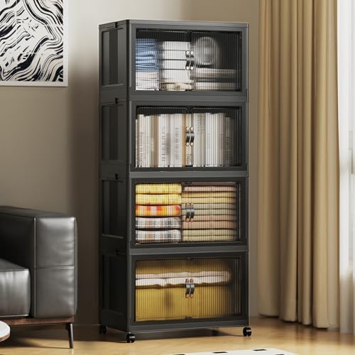 SAILUN 260Qt Stackable Storage Bins, Storage Cabinet by SAILUN