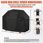 iCOVER Grill Cover 50 inch, BBQ Grill Cover - Image 2