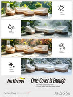 JinHrtoyi Outdoor Chair Covers 4 Pack, 30W x 34D x 38H Inches, 100% Waterproof - Image 5