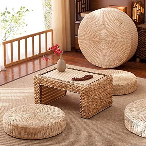 HUAWELL 2 Pack Tatami Floor Pillow Sitting Cushion Bigger Size, Round Padded - Image 4