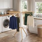 SUYU Clothes Drying Rack Foldable, Heavy Duty Tripod Laundry Drying Rack - Image 5