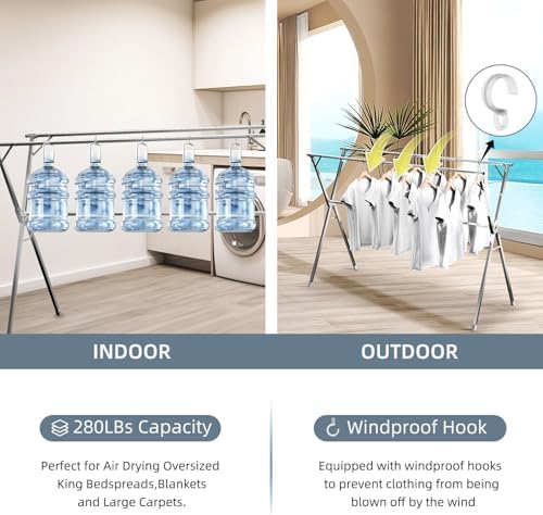 95" Clothes Drying Rack, Laundry Drying Rack Clothing - Image 5
