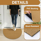 OLANLY Half Circle Door Mat 30x17, Low Profile Doormat - Image 4