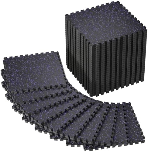 SUPERJARE 0.79'' Extra-Thick 36 Pcs 144 Sq Ft Exercise Equipment Mats by SUPERJARE