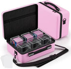 Proijeut Card Deck Box with Portable Case, 6 Pack Clear Commander Deck Box with by PROijeut