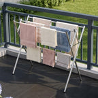 Small Drying Rack for Clothes, Compact 4 Drying Poles Foldable Laundry Rack by Unknown