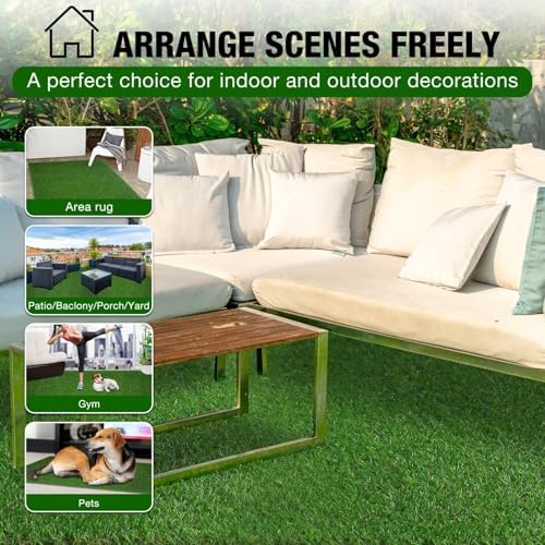 XLX TURF 5FT x 8FT Artificial Grass Rug - Image 3