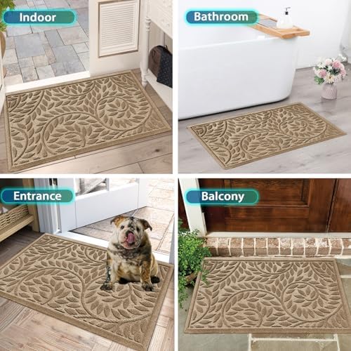 Bulijojo Front Door Mat Entrance, Durable Heavy Duty Welcome Mat, Thick - Image 6