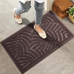 HIYARD Front Door Mat, Absorbent Resist Dirt Welcome Door Mat Indoor Outdoor by HIYARD