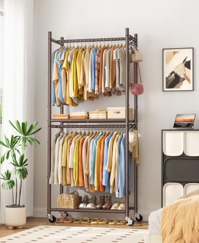 HOMIDEC Clothes Rack, 79.7" Double-Tier Clothing Rack - Image 2