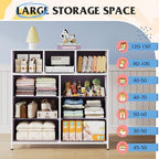 WLIVE Tall Dresser for Bedroom, 9 Drawer Chest of Drawers - Image 4