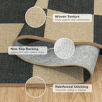 Lessymo Checkered Entryway Rug, 3x5 Washable Area Rugs - Image 6