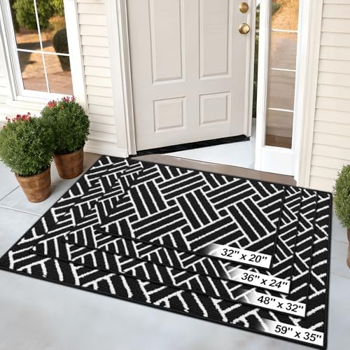 OLANLY Indoor Door Mat 32x20, Low-Profile Doormat, Deep Black - Image 7