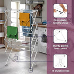 BLACK+DECKER 4-Tier Expandable Collapsible Clothes Drying Rack, Telescopic - Image 4