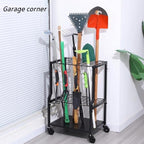 UU-Major Garden Tool Organizer for Garage Corner, Free Standing Yard Tools Rack - Image 6