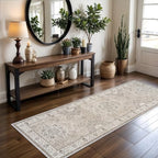 Washable 2x5 Hallway Runner Rug: Vintage Water Resistant Kitchen Entryway Rug - Image 6