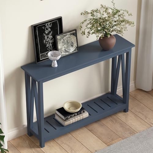 ChooChoo Farmhouse Console Table, Narrow Sofa Table - Image 4