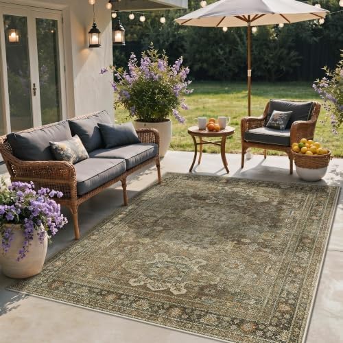GENIMO 4x6 Outdoor Rug, Washable - Image 7