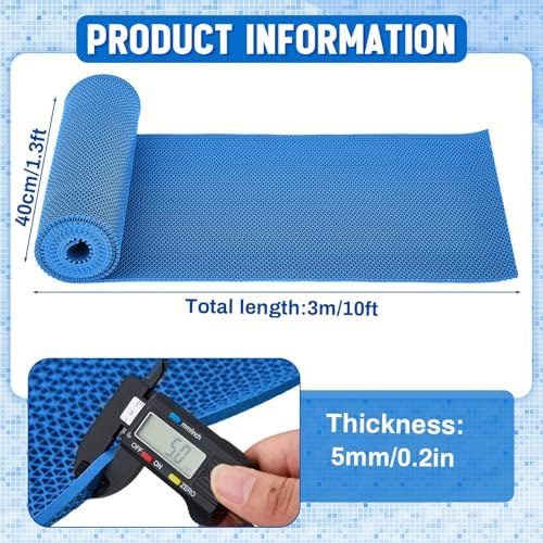 Tinideya 1.3x10 ft Non‑Slip Pool Drainage Floor Mat, Commercial & Indoor Wet - Image 2