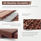 EchoDeck Interlocking Deck Tiles, 9 Pack Deck Tiles Interlocking Outdoor All - Image 4