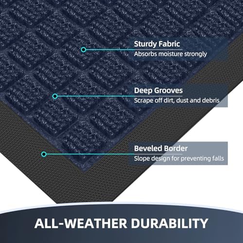 Front Door Mat Outside Entrance, Heavy Duty Doormat - Image 4