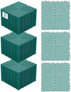 VEVOR Interlocking Drainage Mat, 12” x 12” Splicing Drainage Mats, Non-Slip PP by VEVOR