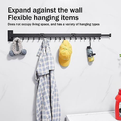ZdwCyl Clothes Drying Rack Wall Mounted, Laundry Rack Wall Wount, Drying Rack - Image 4