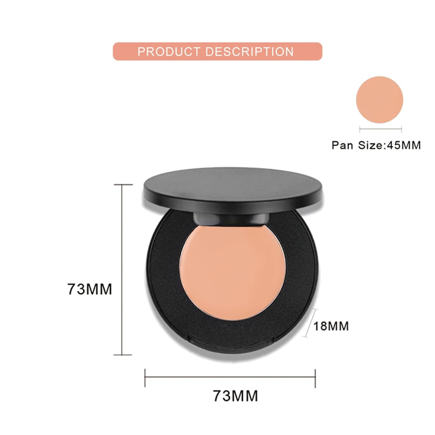 Cream Concealer Corrector Correcting Contour Makeup Set under Eye Concealer Cream Kit for Dark Circles and Blemish 5