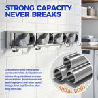 Holikme Mop Broom Holder Wall Mount Metal Pantry Organization and Storage - Image 2