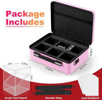 Proijeut Card Deck Box with Portable Case, 6 Pack Clear Commander Deck Box with - Image 2