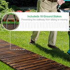RELIANCER 24' Wooden Garden Pathway, Outdoor Roll Out Walkway, Patio Footpath - Image 5
