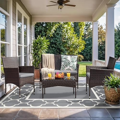 GENIMO Outdoor Rug, Waterproof Plastic Rugs - Image 2