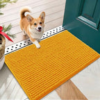 OLANLY Dog Door Mat for Muddy Paws 24x16, Extra Absorbent Chenille Mud Mat by OLANLY
