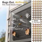 COSFLY Mesh Window AC Covers for Outside, All-Season 21.5"W x 16"D x 15"H - Image 4
