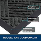 Smiry Front Door Mat Outside Entrance, Natural Rubber Doormat, 71x47 Inch - Image 4