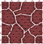 Pure Garden 6-Pack Polypropylene Interlocking Patio Deck Tiles - Image 4