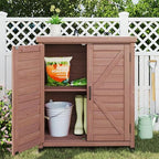Outdoor Storage Cabinet & Potting Bench Table - Image 2