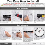 2 Pack Black Broom Holder Wall Mount, 5 Racks 4 Hooks Mop and Broom Holder - Image 5