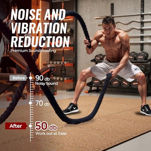 SUPERJARE 0.79'' Extra-Thick 48 Pcs 192 Sq Ft Exercise Equipment Mats - Image 4