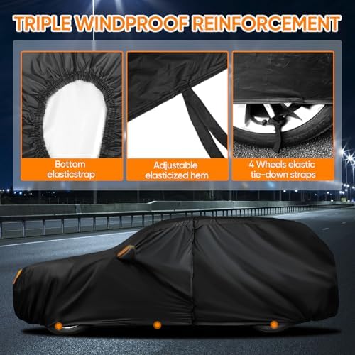 NEVERLAND SUV Car Cover Waterproof All Weather Universal Fit SUV Up to 190" - Image 4
