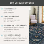 Vintage Dark Blue 4ft Round Area Rug, Washable Soft Circle Rug - Image 6