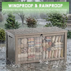 PatioZen 200 Gallon Deck Box Lockable Waterproof UV Resistant Grey - Image 3