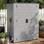 Outdoor Storage Shed Resin Waterproof Storage Cabinet by LegacyAmerhomeDirect