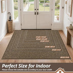 BEQHAUSE Dirt Trapper Door Mat 17" x 30", Non-Slip Doormats - Image 2